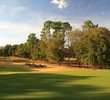 The 16th hole on the Rolling Oaks Course at World Woods Golf Club is a par 3 that plays gently downhill.