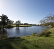 Seminole Lake Country Club's seventh hole is a long par 3 that is almost entirely carry over water. 
