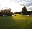 The par-4 18th hole is a difficult dogleg right on the Saddlebrook Course at Saddlebrook Resort in Wesley Chapel. 