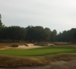The seventh hole on the Pine Barrens course at the World Woods Golf Club is a par 3 that plays gently downhill. 