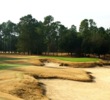 The fifth hole on the Pine Barrens course at the World Woods Golf Club is a short but difficult par 4. 