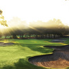 A view of the 5th green protected by bunkers at Innisbrook Resort & Golf Club - Copperhead Course