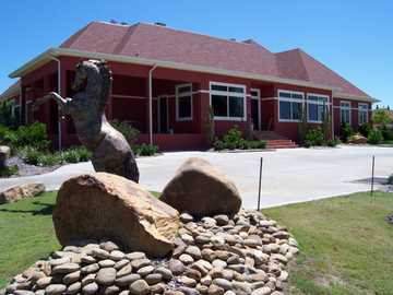 A view of the clubhouse at Cheval Country Club