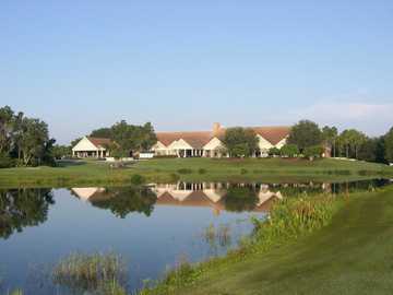 A view of the clubhouse at Hunter's Green Country Club